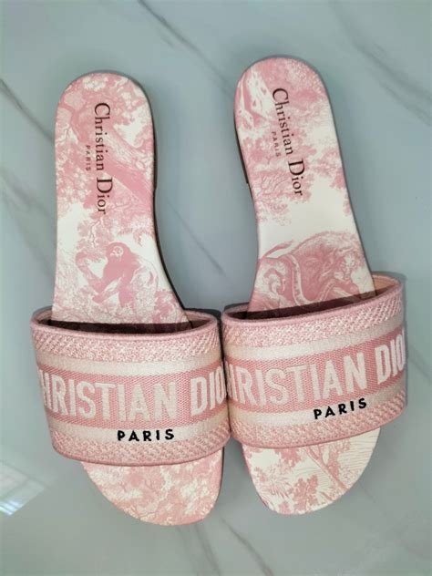 christian dior pink sandals